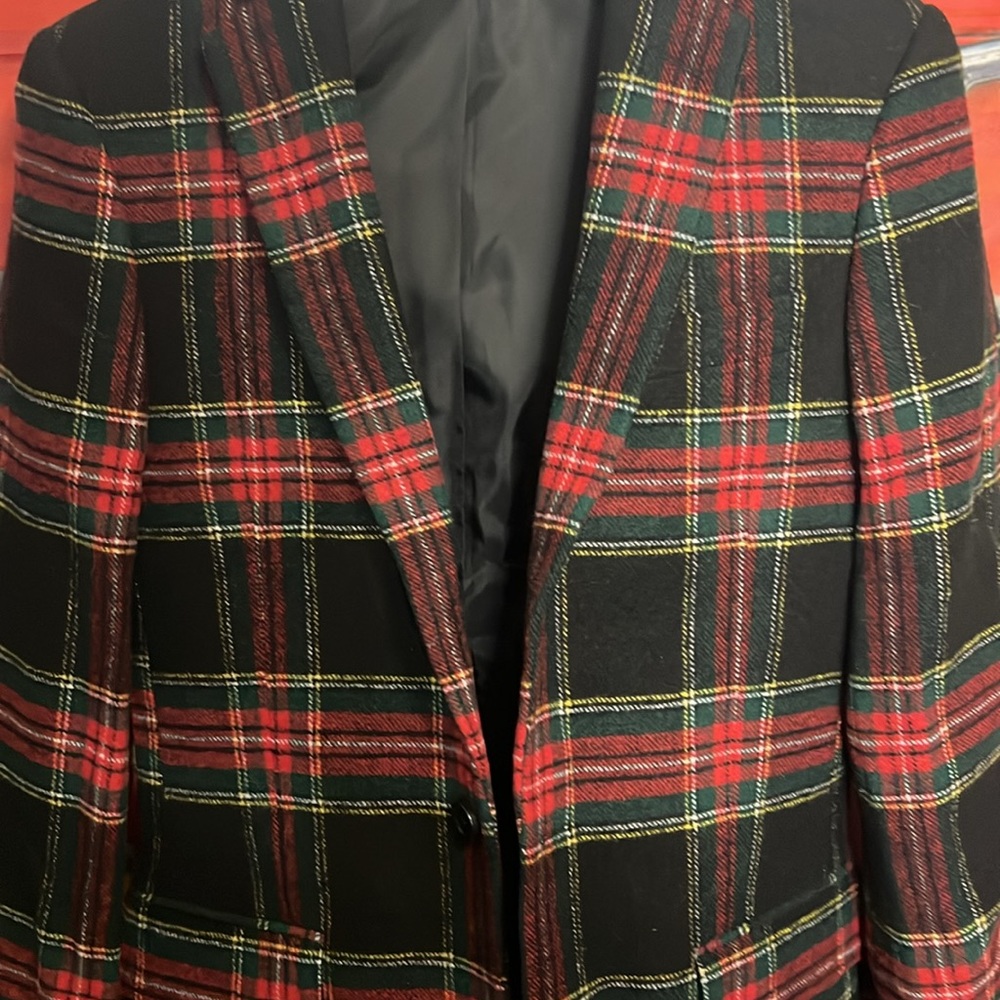 New mens J Crew Factory wool-blend Thompson blazer in Stewart Tartan plaid, - Picture 8 of 16